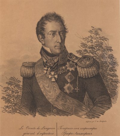 Portrait du comte Alexandre Andrault de Langeron - Carl von Hampeln