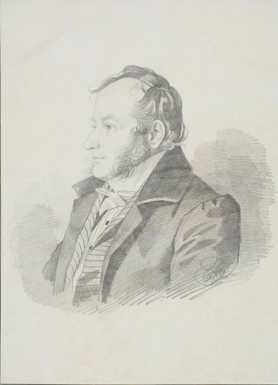 Portrait de E.E. Jungcurt, années 1830 - Carl von Hampeln