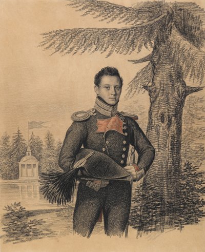 Portrait de Fyodor Ivanovich Dolgopolov 1792-1856, années 1820 - Carl von Hampeln