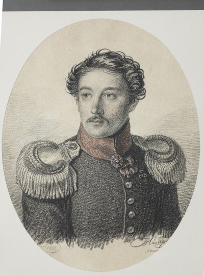 Portrait de Nikolay Vasilyevich Khvostov 1793-1837, 1822 - Carl von Hampeln