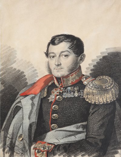 Portrait de Piotr Nikolaïevitch Yermolov 1787-1844, années 1820 - Carl von Hampeln