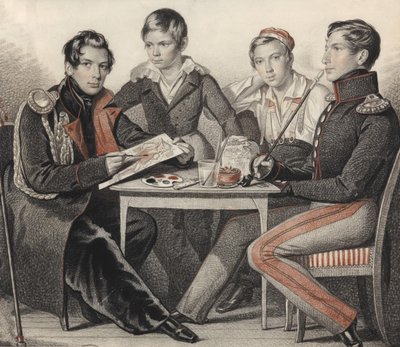 Portrait des frères Konovnitsyn - Carl von Hampeln