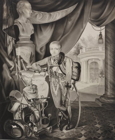 Portrait du prince héritier Alexandre Nikolaïevitch 1818-1881, 1827 - Carl von Hampeln