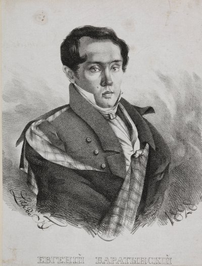 Portrait du poète Yevgeny Abramovich Baratynsky 1800-1844, 1828 - Carl von Hampeln