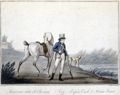 Chasse et équitation - Carle (after) Vernet