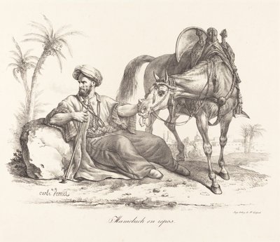 Un mamelouk se reposant - Carle Vernet