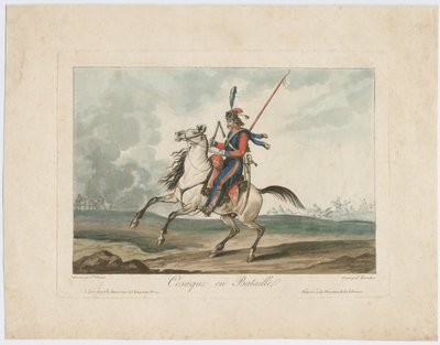 Cosaque à la bataille, 1815 - Carle Vernet