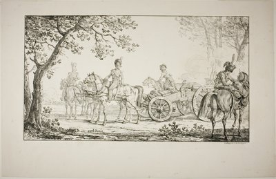 Artillerie attelée - Carle Vernet