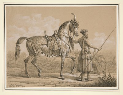 Mamelouk et cheval arabe - Carle Vernet