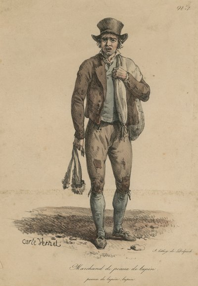 Marchand de peaux de lapin - Carle Vernet