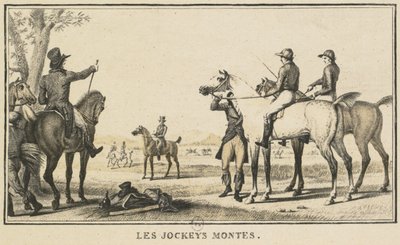 Scènes de course : Le jockey montant à cheval - Carle Vernet