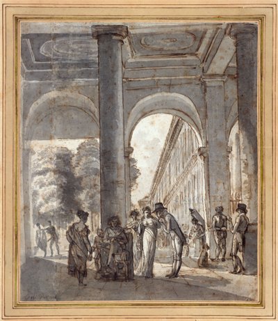 Le Palais Royal en 1810 - Carle Vernet