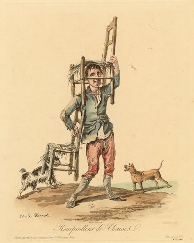 Le canneur de chaises - Carle Vernet
