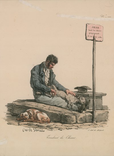 Tondeur de chiens - Carle Vernet