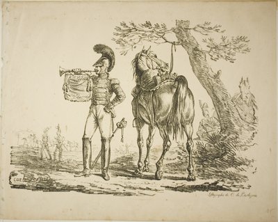 Trompettiste des fusiliers - Carle Vernet
