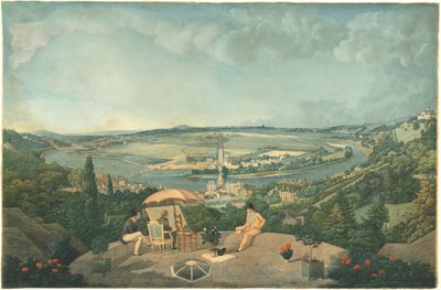 Vue de Paris depuis la terrasse du Pavillon de Brimborion - Carle Vernet