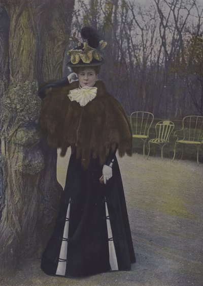 Femme dans un parc à Paris - Carle de Mazibourg