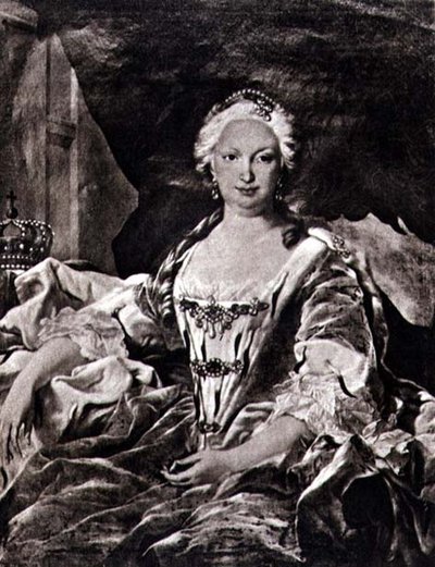 Isabella (Elizabeth) née Farnèse (1692-1766) (lithographie) - Carle van (after) Loo