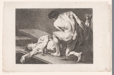 Étude académique de deux nus masculins - Carle van Loo