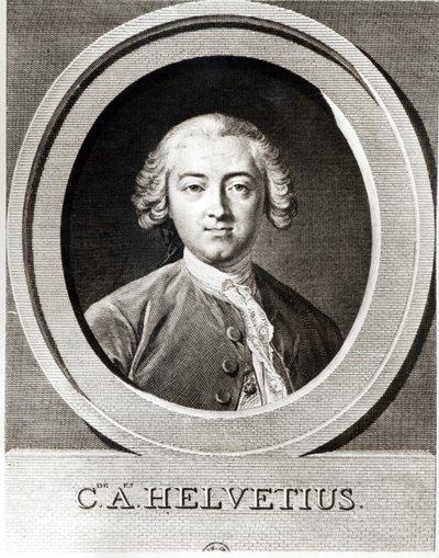 Portrait de Claude Adrien Helvétius (1715-1771) philosophe français - Carle van Loo