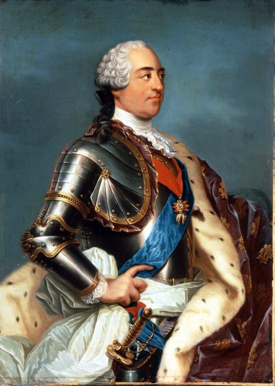 Portrait de Louis XV (1710 - 1774). Peinture de Carle Van Loo (1705 - 1765). - Carle van Loo