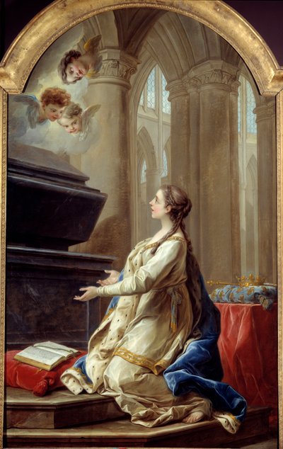 Sainte Clothilde en prière - Carle van Loo