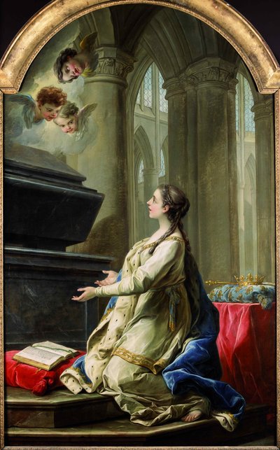 Sainte Clotilde priant près du tombeau de Saint Martin, 1753 - Carle van Loo