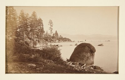 Quatre scènes de chemin de fer et quatre vues du lac Tahoe : Lac Tahoe depuis Artist Point - Carleton E. Watkins