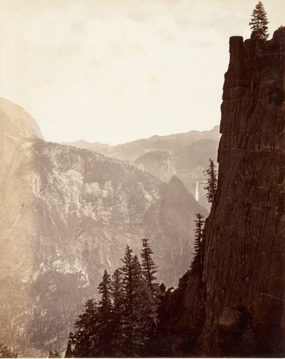 Vue générale de Yosemite, vers 1872, imprimée vers 1876 - Carleton E. Watkins.