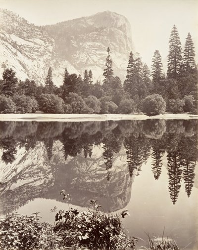 Lac Miroir, Yosemite, vers 1872, imprimé vers 1876 - Carleton E. Watkins.