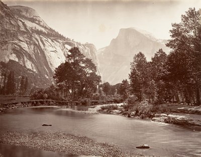North and South Dome, Yosemite - Carleton E. Watkins.