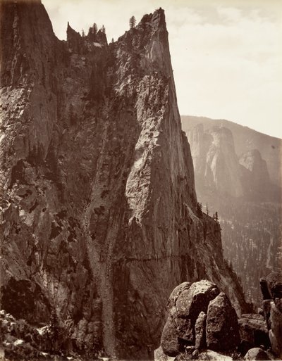 Sentinel Rock, Yosemite, vers 1872, imprimé vers 1876 - Carleton E. Watkins.