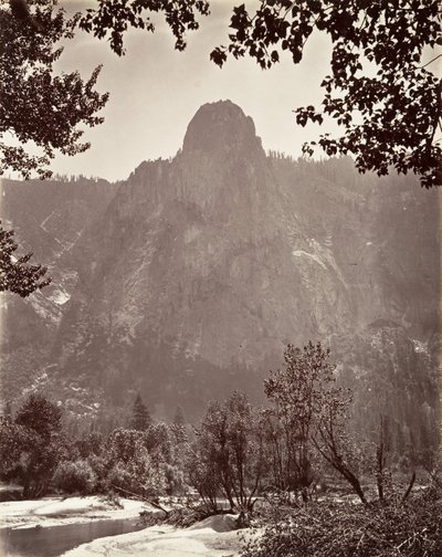Sentinel Rock, Yosemite, vers 1872, imprimé vers 1876 - Carleton E. Watkins.