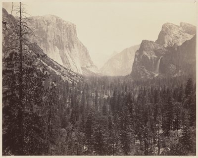 La vallée de Yosemite depuis le sentier de Mariposa - Carleton E. Watkins