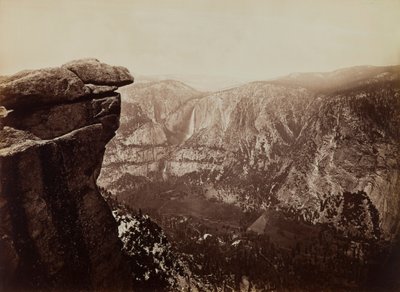 Chutes de Yosemite depuis Glacier Point - Carleton E. Watkins