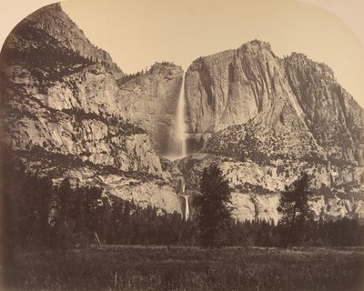 2637 Ft. Chute de Yosemite, Vue de Face, 1861 - Carleton Emmons Watkins