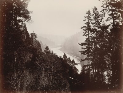 Grande rivière, de la Rancherie, Mendocino, Californie, 1863 - Carleton Emmons Watkins