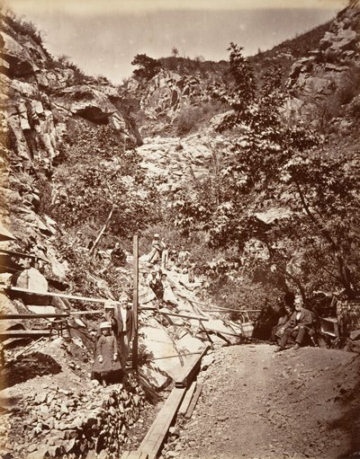 Sources sulfureuses chaudes, Santa Barbara, 1876, imprimé vers 1876 - Carleton Emmons Watkins