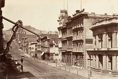 Côté nord de California Street, 1864, imprimé vers 1876 - Carleton Emmons Watkins