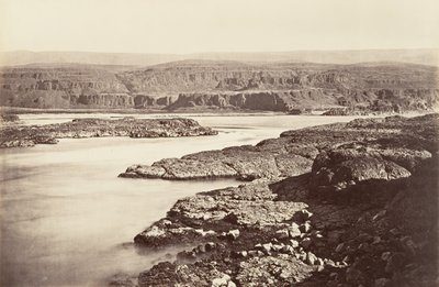 Passage des Dalles, Oregon, 1867, imprimé vers 1876 - Carleton Emmons Watkins