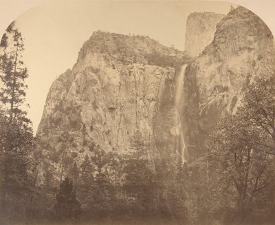Pohono, Bridal Veil, 900 pieds, Yosemite, 1861 - Carleton Emmons Watkins
