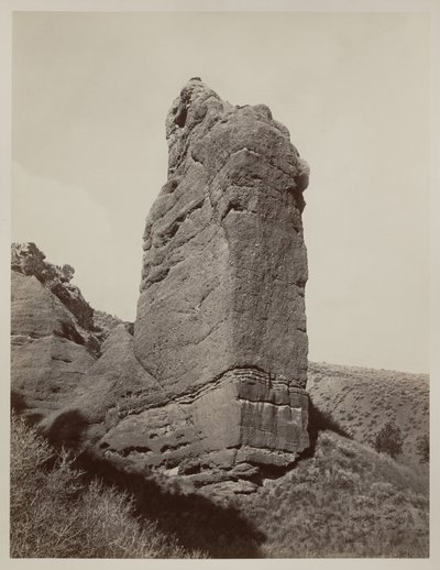 Rocher Sentinel, Echo Canyon, Utah, 1873-74 - Carleton E. Watkins