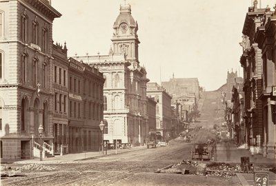 Côté sud de California Street, 1864, imprimé vers 1876 - Carleton Emmons Watkins