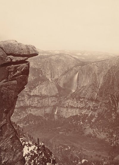Les chutes du Yosemite, depuis Glacier Point, 1878-1881 (photo) - Carleton Emmons Watkins