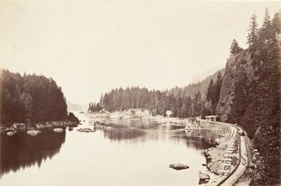Pont de la Dent, Oregon, 1867, imprimé vers 1876 - Carleton Emmons Watkins