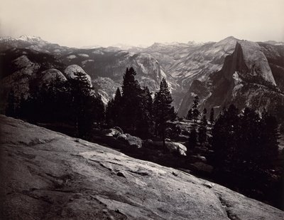 Vue depuis le Dôme Sentinel, Yosemite - Carleton Emmons Watkins