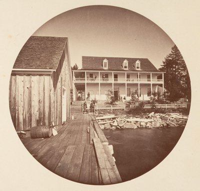 Hôtel Warm Springs, Lac Tahoe, ca. 1878 - Carleton Emmons Watkins