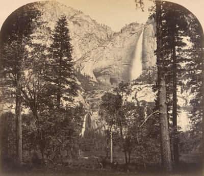 Chute de Yosemite. En bas de la vallée. 2637 pieds, 1861 - Carleton Emmons Watkins