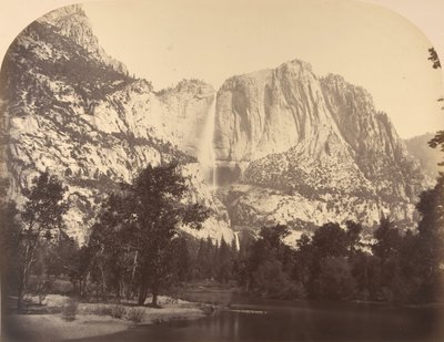 Chutes de Yosemite, vue de la rivière - Carleton Emmons Watkins