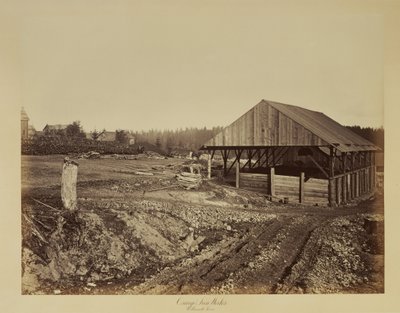 Oswego Iron Works, rivière Willamette - Carleton Watkins